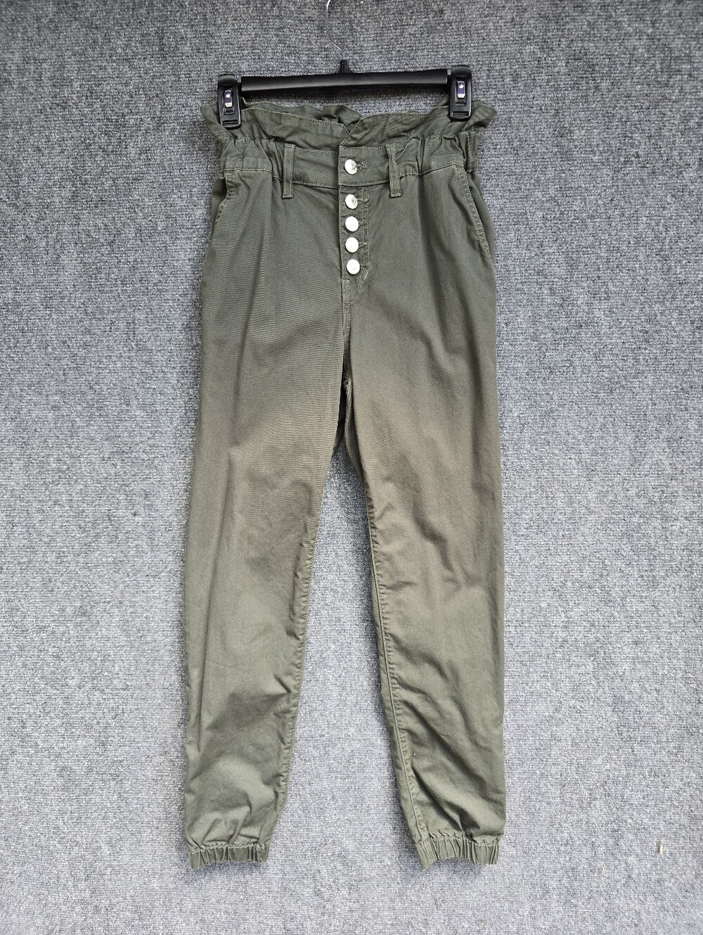 Veronica Beard Tedi Tapered Jogger Pants in New Army Green High Rise Size 00/24